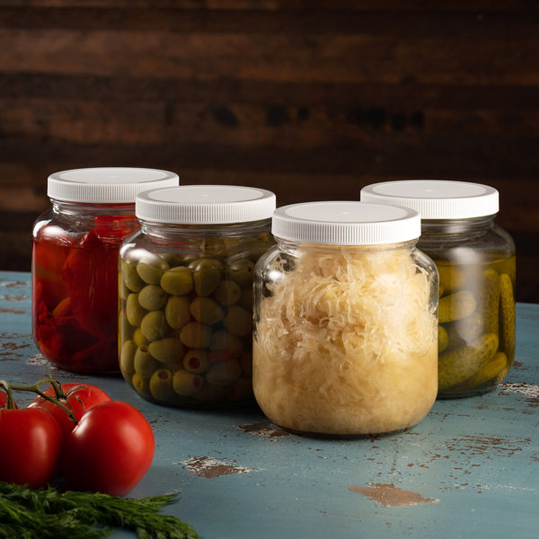 Gracie Oaks Glass 2 qt. Canning Jar & Reviews Wayfair
